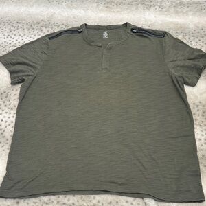 INC International Concepts Olive Short Sleeve Tee